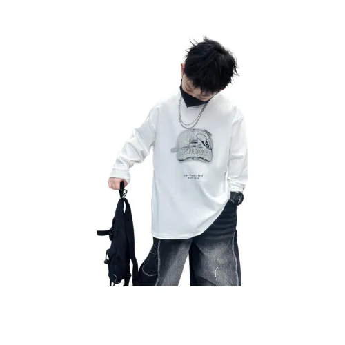 The panda is round Белый Kids T-рубашки