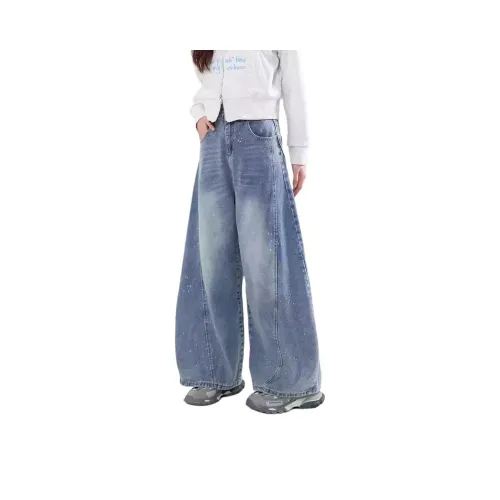 REBIRTHRABBIT Синий Унисекс Джинсы