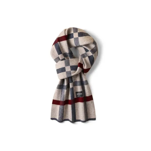 SEPTWOLVES 100% Шерстяной шарф из овечьей шерсти QPL Унисекс