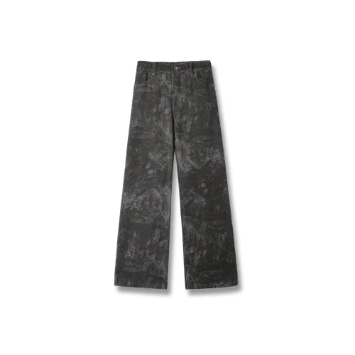 Kudamm Темно-серые Унисекс Джинсы