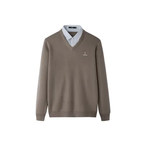 HLA Двойной воротник Трикотаж Мужской