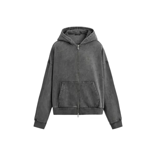 ZARA Светло-серый Мужской Свитшот