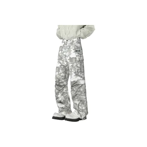 Qnxeey Снежный камуфляж Унисекс Джинсы