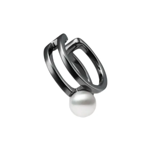 MIKIMOTO Серебряная заколка On Серьги Унисекс Черный