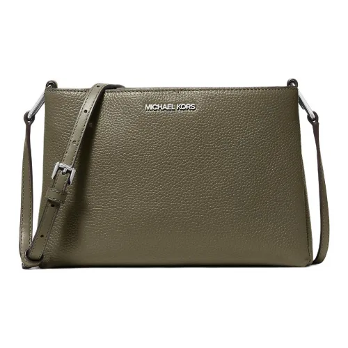 MICHAEL KORS Сумка через плечо из кожи среднего размера женская оливково-зеленого цвета
