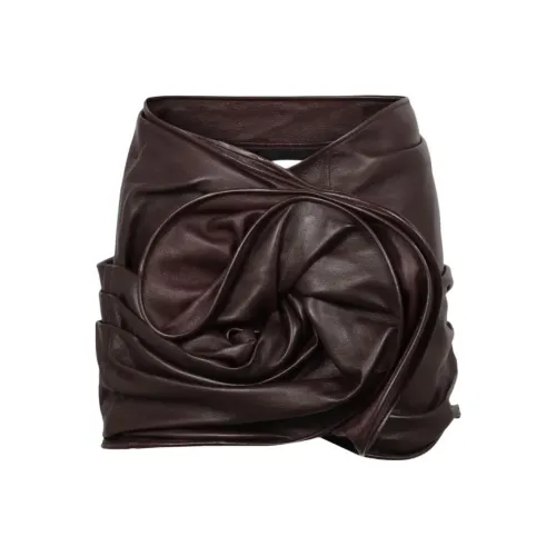 MAGDA BUTRYM FW25 Кожаные короткие юбки Женские