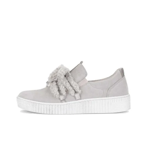 Gabor Модный Низкий Топ Скейтборд Кроссовки Женские Серые