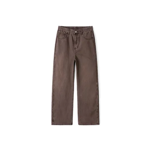 ZENGZHI Джинсы Свободный крой Прямой крой Унисекс