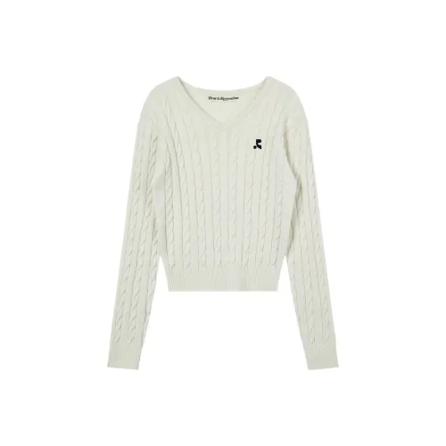 Rest Recreation FW25 CABLE V-Neck KNIT Топ Трикотаж Женский