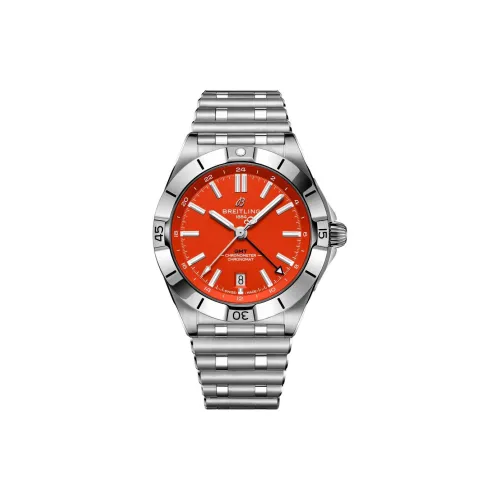 Breitling Автоматический Механический Часы Мужские из Коллекции Mechanical Chronograph 40 мм Оранжевый