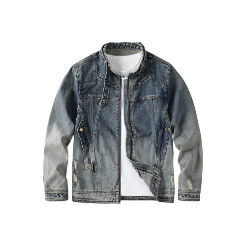 HELEH Винтажный синий унисекс джинсовые куртки