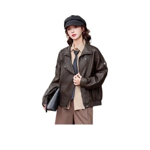 Pure Shimane кожаная куртка для женщин