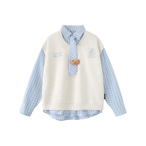 XIAOLIZI Светло-серый Унисекс Свитшоты