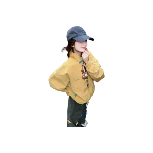 REMOULD Желтое Женское Короткое Пальто