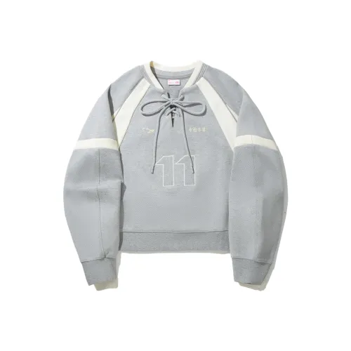 Лайнер Фотиния Серый Shark Кожаный Серый Мать Жемчужный Белый Женский Свитшот