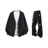 Черный топ + Черные брюки