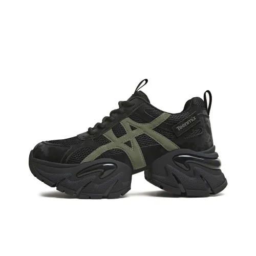 teenmix Star Track Амортизация Устойчивость к воздействию Низкий топ Усиление длины тела Женские кроссовки с толстой подошвой