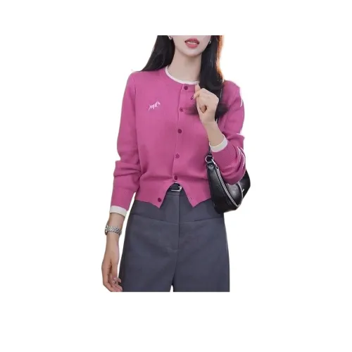 STYUW Вишневый цветок Розовый Женский Трикотаж