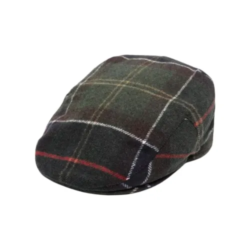 BARBOUR Хлопок Береты Мужской Зеленый Черный