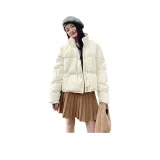 Белая хлопковый пуховик