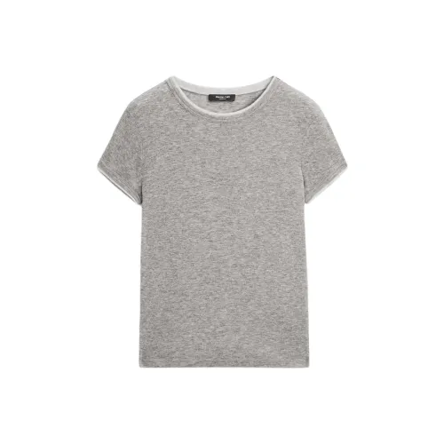 Massimo Dutti Серые Женские T-рубашки