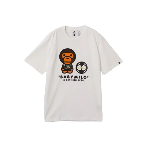 A BATHING APE x Adidas Originals Adidas Originals Co Branded Модель FW25 T-Shirt Унисекс