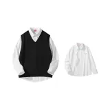 Black vest + White shirt  
Черный жилет + Белая рубашка