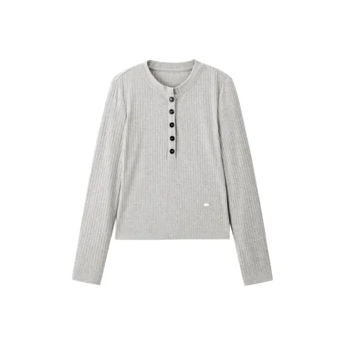 PEACEBIRD Серый Женские T-рубашки