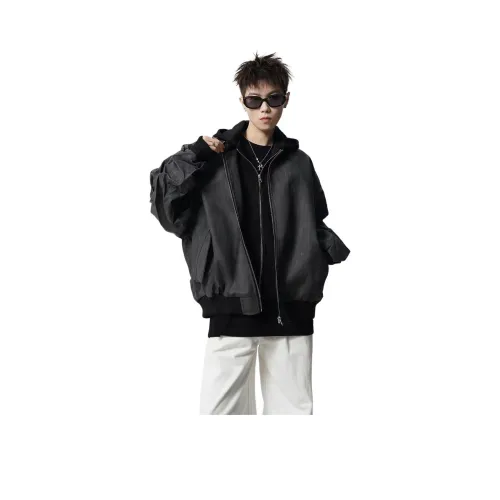 TESTUNG Черный Серый Цвет Унисекс Куртки