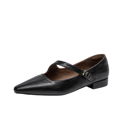 GUDIANFENGDU Mary Jane с грубым каблуком 2 см женские