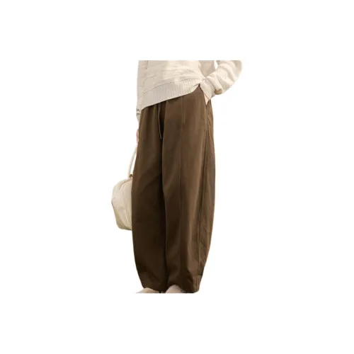 Fragment Dark Coffee Women's Casual Pants Фрагмент Темный Кофейный Женские Повседневные Брюки