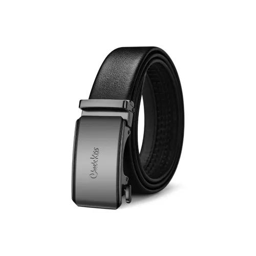 Cheekkiss Лицевая коровья кожа мелкозернистый цветочный дизайн с рельефом сплав автоматическая застежка металлический ремешок мужской ширина 3,5 см