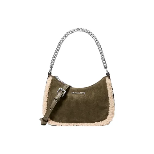 MICHAEL KORS Jet Set Коровья кожа Спилок Одно плечо Сумка Маленькая Женская Оливковая