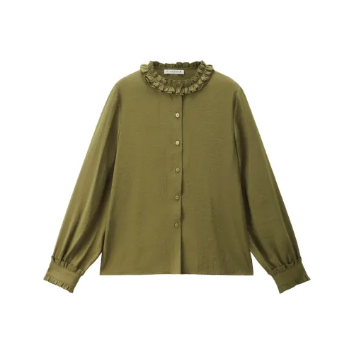 Giordano 05 Матча Зеленый Женские Рубашки