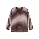 Розовый кофе, полосы.