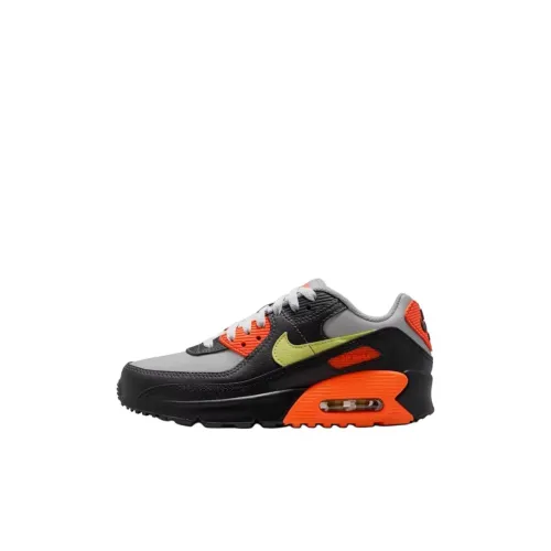 Nike Air Max 90 Low Топ Детские Беговые Кроссовки Черный Серый Подростки