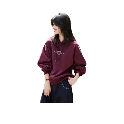 Still Quiet Бургунди Женские Свитшоты