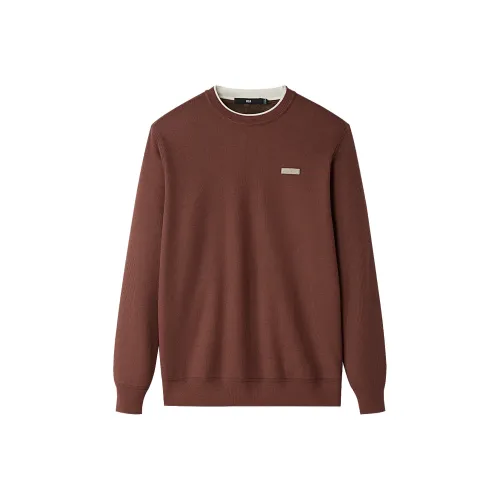 HLA Оранжевый Красный 86 Мужской Трикотаж