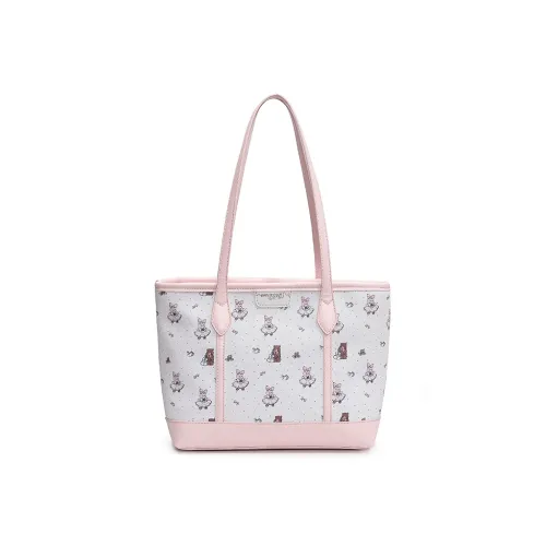 WRELS ПУ (полиуретан) Сумка Тоут Стандартная Светло-Синий Розовый