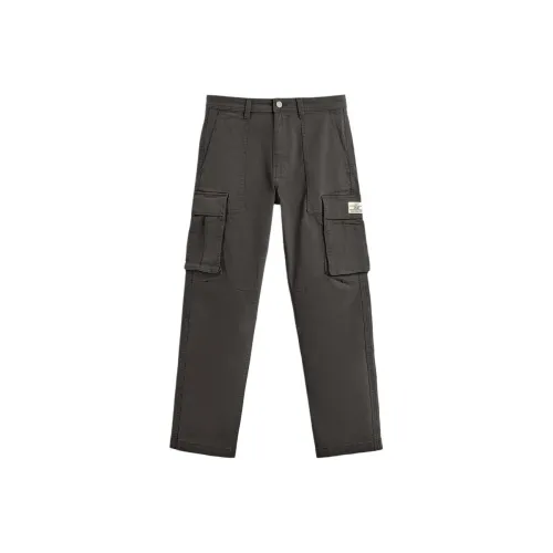 ZARA Темно-серые Мужские Карго Брюки