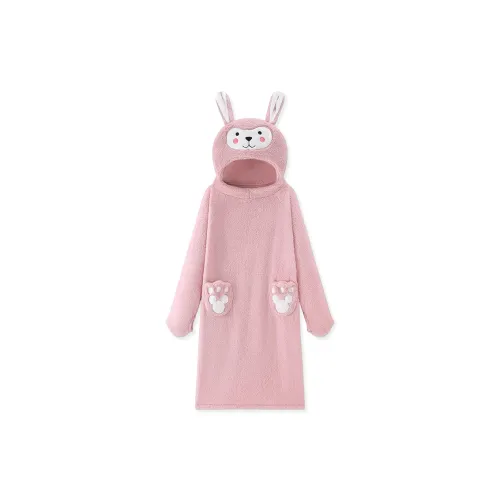 QIAOYUN Розовый Женские Банные халаты