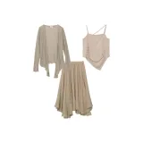 Коричный трехпредметный комплект