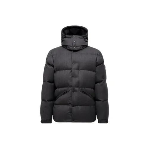 Moncler Eawy С капюшоном Шерсть Короткий Пуховик Пуховик Мужской