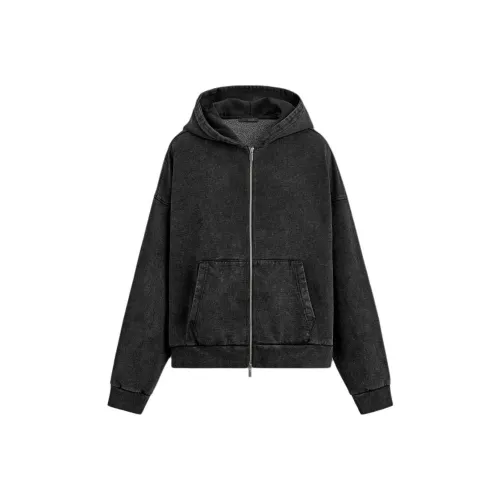 ZARA Темно-серый Мужской Свитшот