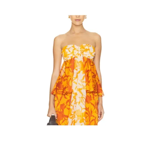 MISAKI Orange Женские Топы без бретелек