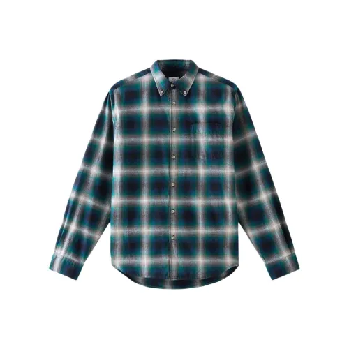 WOOLRICH Зеленые Мужские Рубашки