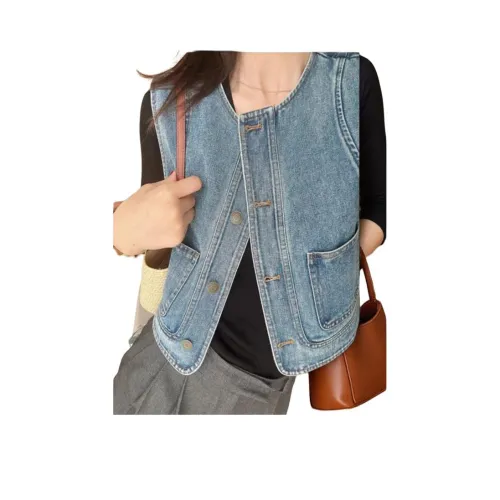 9c collective Синие Женские Жилеты