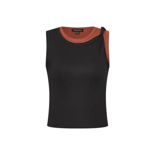 URBAN REVIVO Майка Женская Черная