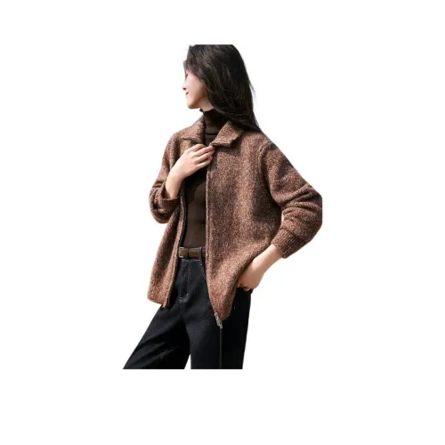 Mo Han Yi Mei Цветочный кофе Женские свитера