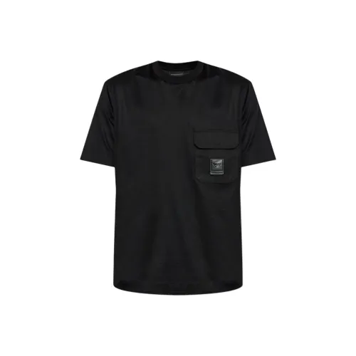 EMPORIO ARMANI Мужские черные футболки